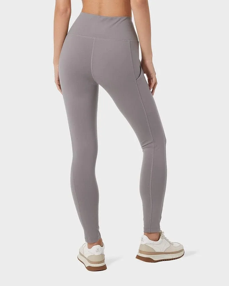 32 Degrees Womens High Waist Yoga Pants with Pockets | Workout Athletic Leggings