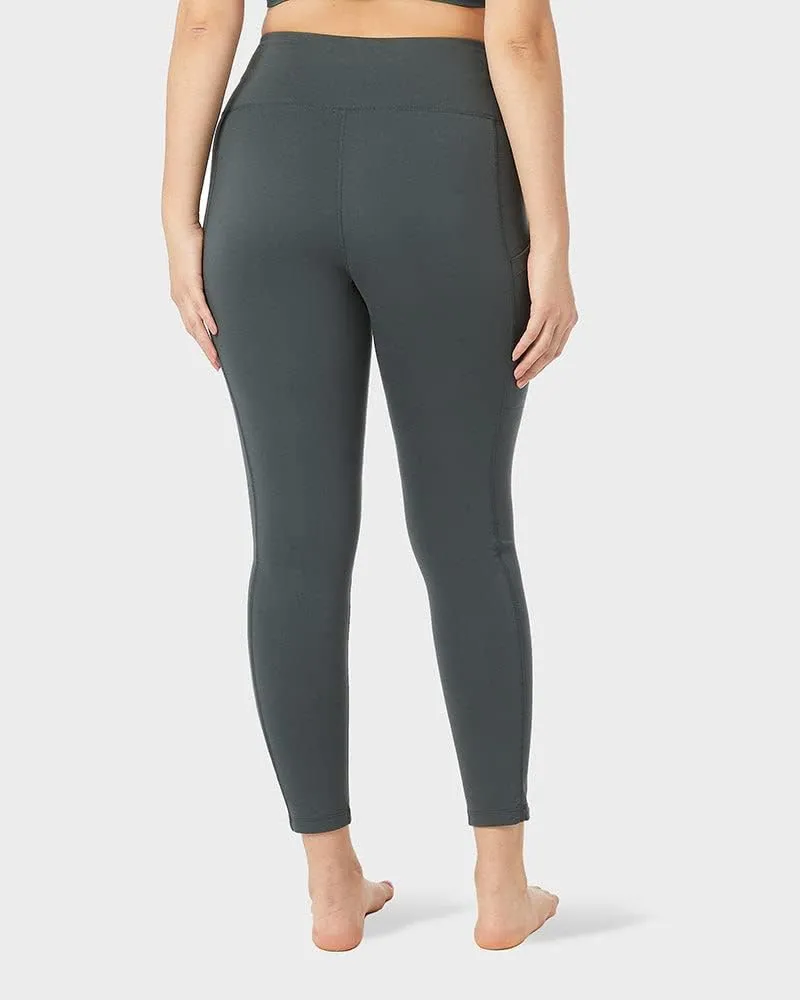 32 Degrees Womens High Waist Yoga Pants with Pockets | Workout Athletic Leggings