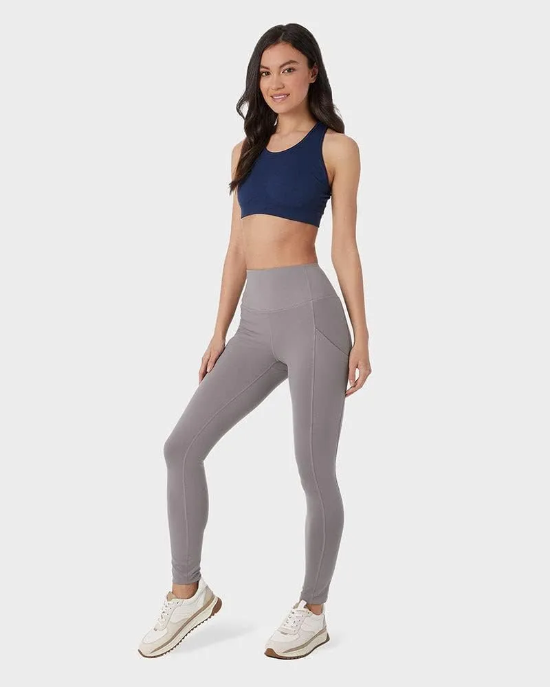 32 Degrees Womens High Waist Yoga Pants with Pockets | Workout Athletic Leggings