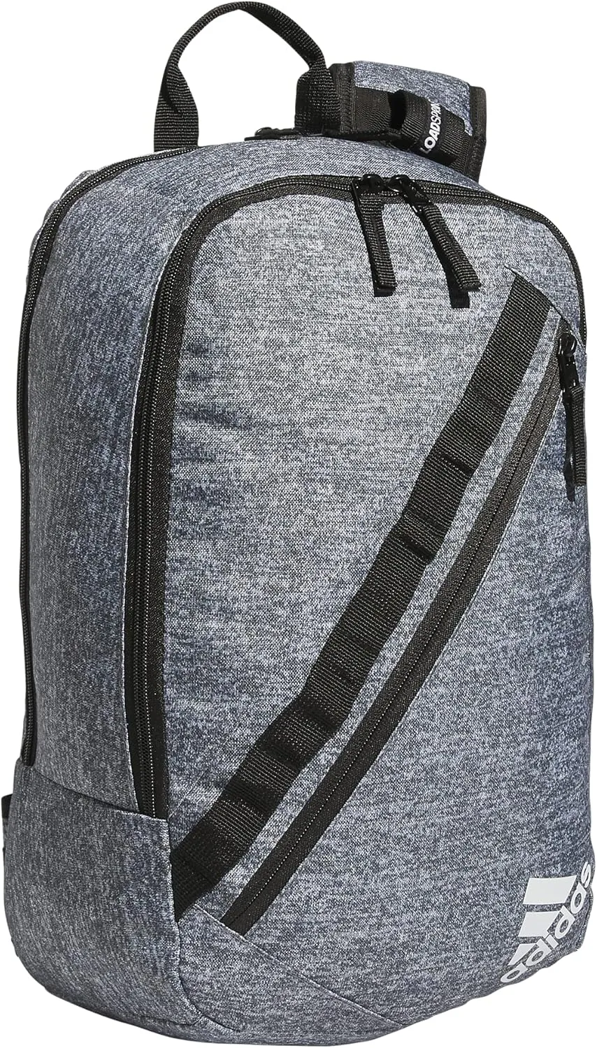 adidas Prime Sling-Single Strap Crossbody Backpack, Jersey Onix Grey/Black/White, One Size