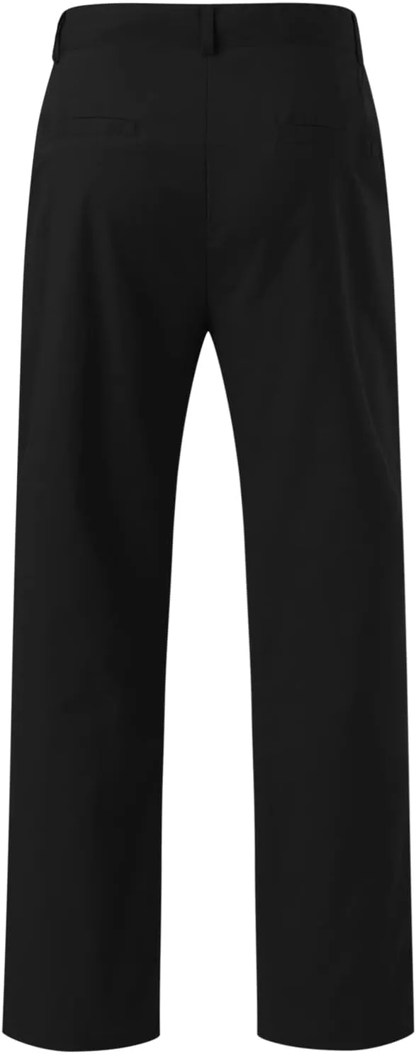 aihihe Mens Navy Casual Pants Pleated Work Pants for Men Men Straight fit Mens Slim fit Dress Pants Stretch Dress Pants