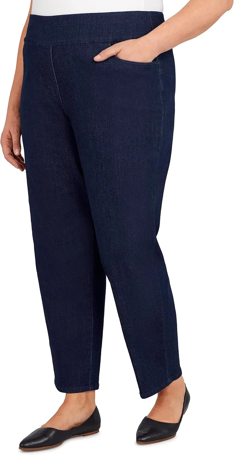 Alfred Dunner Womens Plus-Size Super Stretch Mid-Rise Short Length Pant