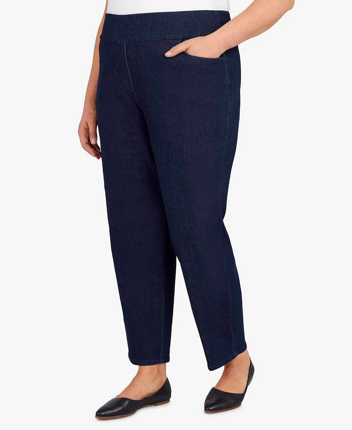 Alfred Dunner Womens Plus-Size Super Stretch Mid-Rise Short Length Pant