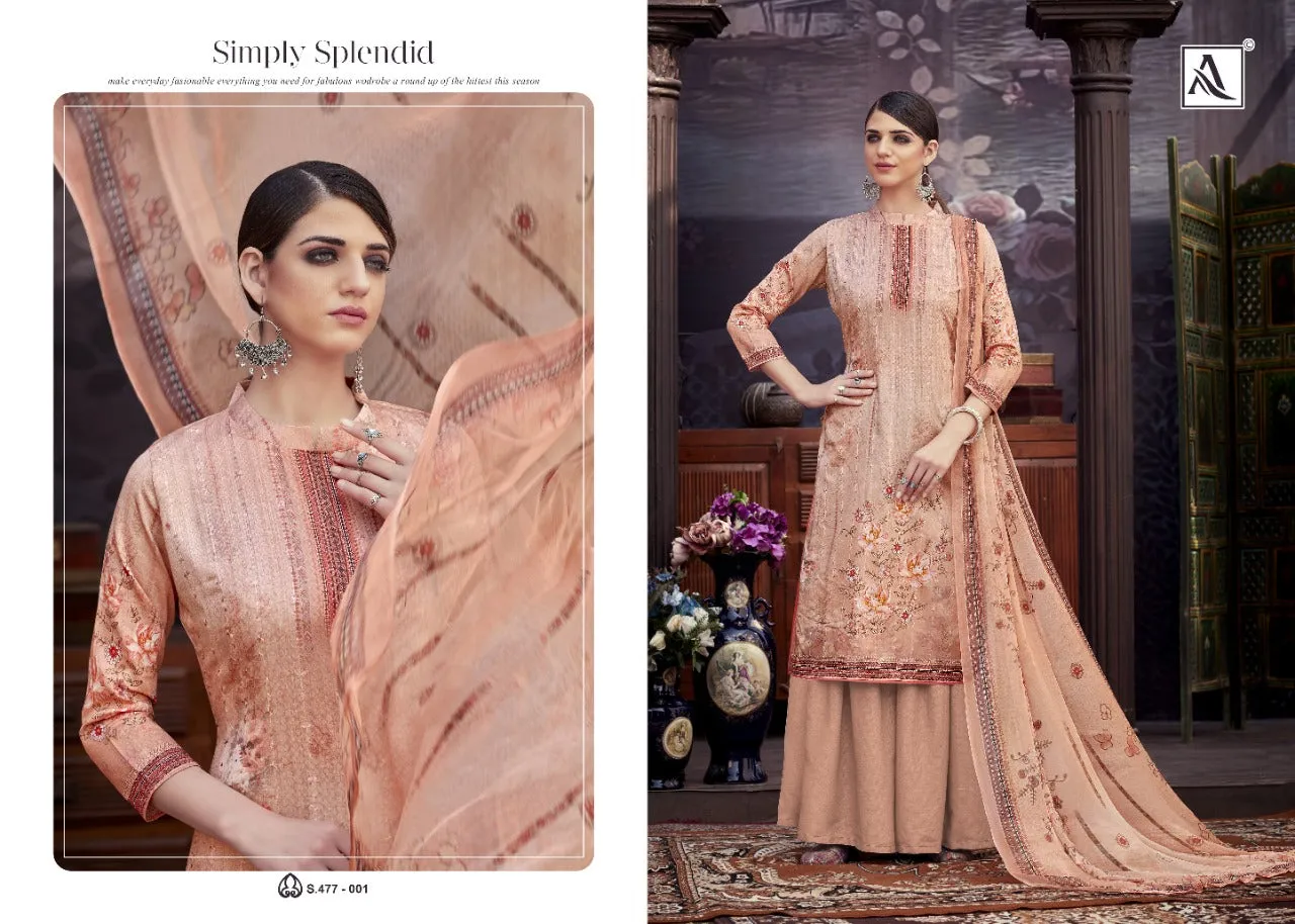 ALOK SUIT SHIYA PURE ZAM DIGITAL PRINTS WITH EMBROIDERY SALWAR SUIT