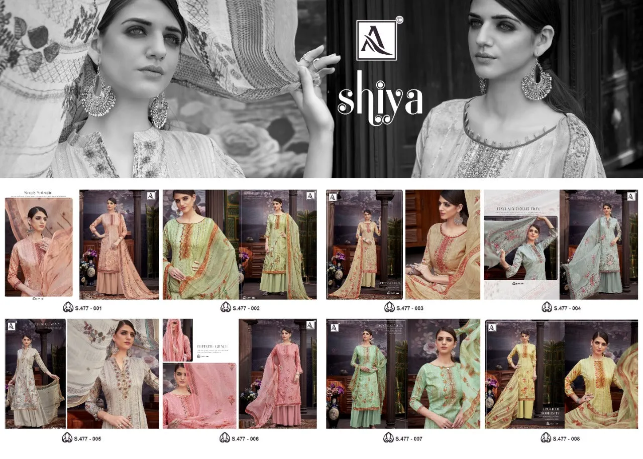 ALOK SUIT SHIYA PURE ZAM DIGITAL PRINTS WITH EMBROIDERY SALWAR SUIT