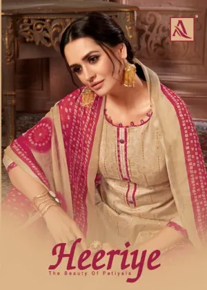 Alok Suits Heeriye Jacquard Cotton Fancy Work Salwar Suits