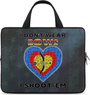 American Flag Vintage Archery Laptop Bag Laptop Case Computer Messenger Bag with Adjustable Shoulder Strap