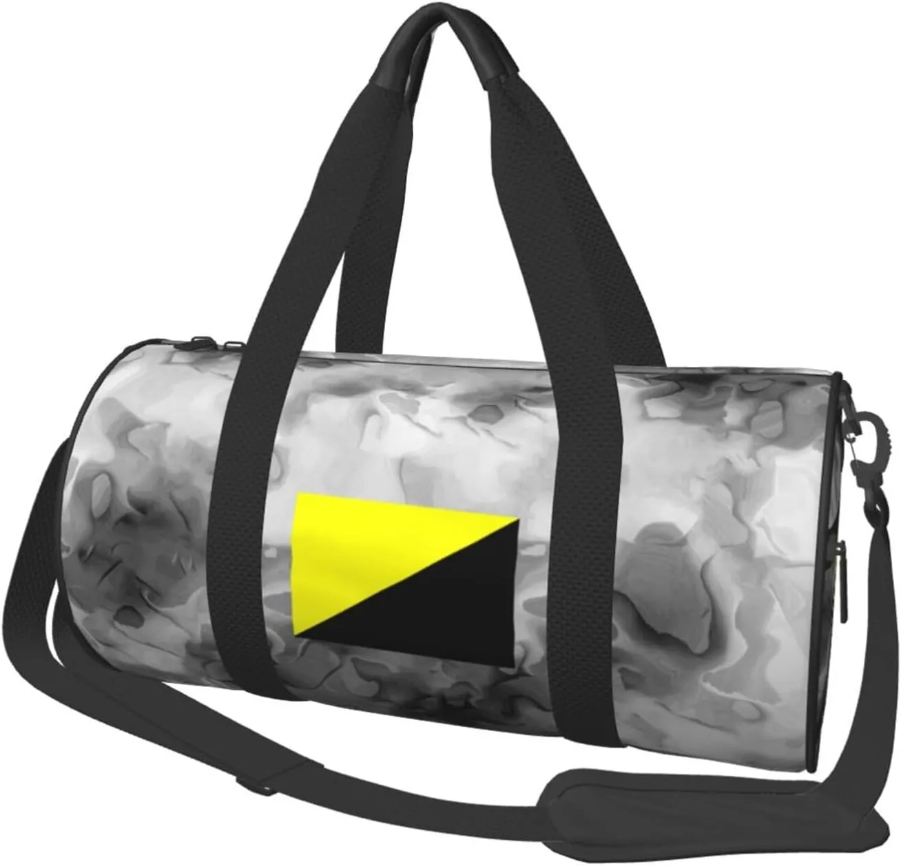 Ancap Flag Convertible Garment Bag with Shoulder Strap, Carry on Garment Duffel Bag for Men Women - Rolling Foldable for Travel Luggage Bags (Black)