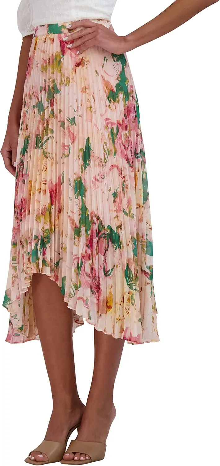 BCBGMAXAZRIA Girls' Pull on Pleated Skirt