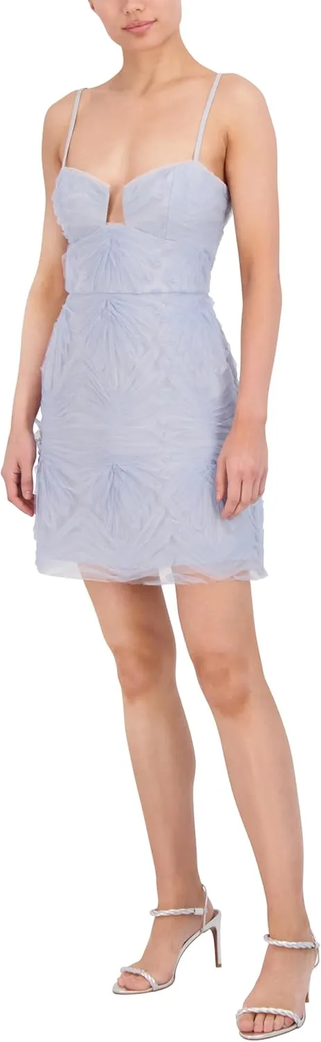 BCBGMAXAZRIA Women's Sleeveless Sweetheart Neck a Line Mini Dress