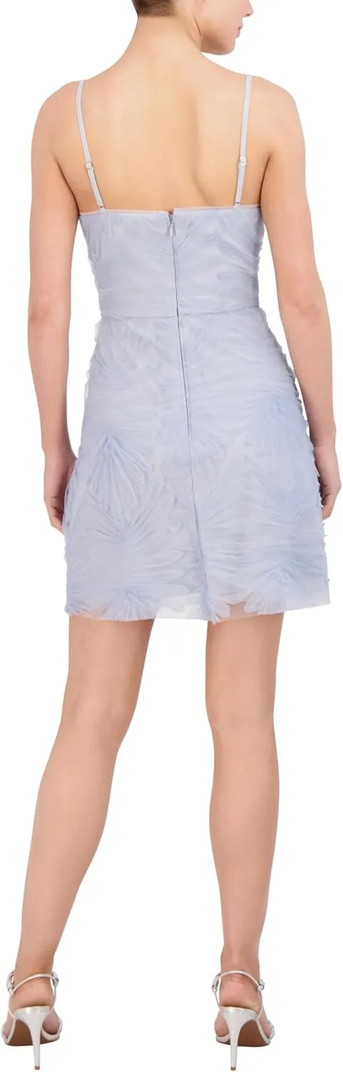 BCBGMAXAZRIA Women's Sleeveless Sweetheart Neck a Line Mini Dress