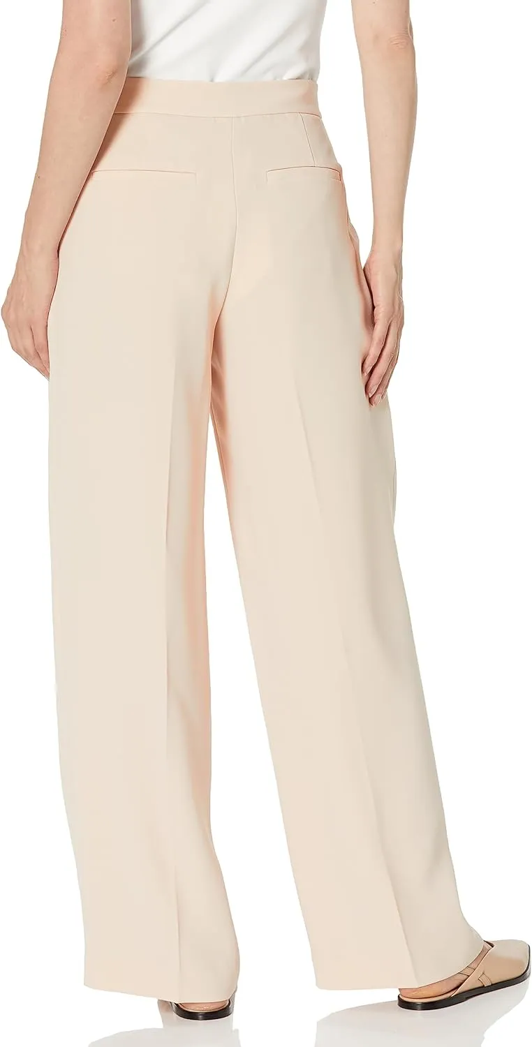 BCBGMAXAZRIA Women's Wide Leg Pants with Pleats
