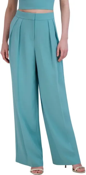 BCBGMAXAZRIA Women's Wide Leg Pants with Pleats