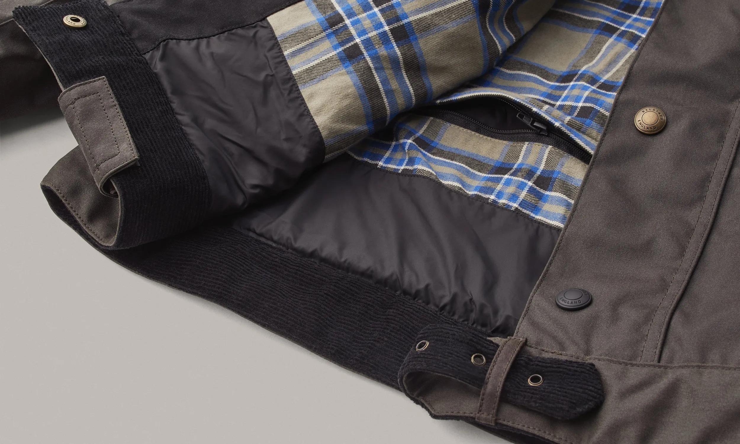 Belstaff Brooklands Men's Waxed Cotton Jacket Ultracore 8oz - Mahogany