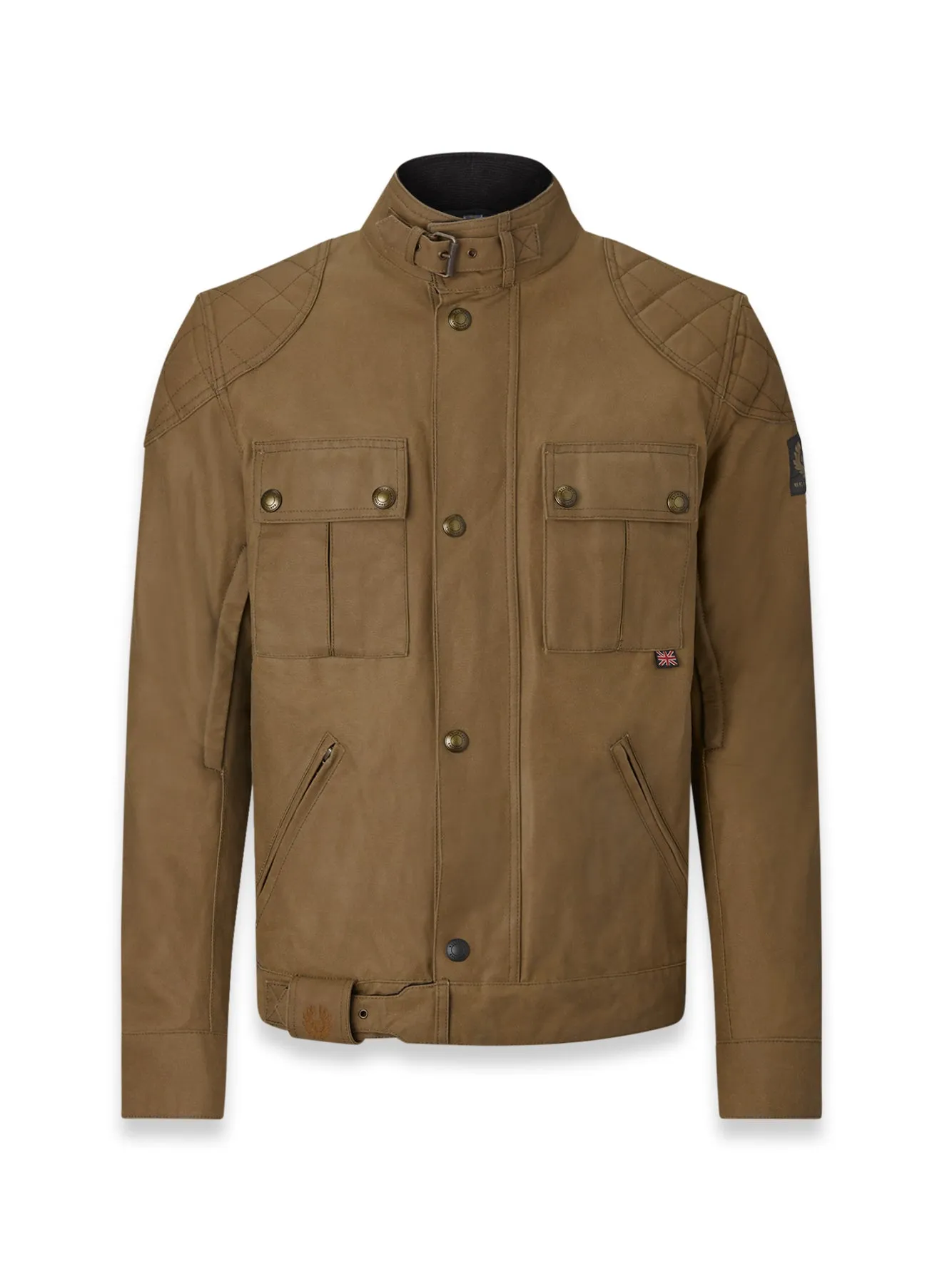 Belstaff Brooklands Men's Waxed Cotton Jacket Ultracore 8oz - Sand