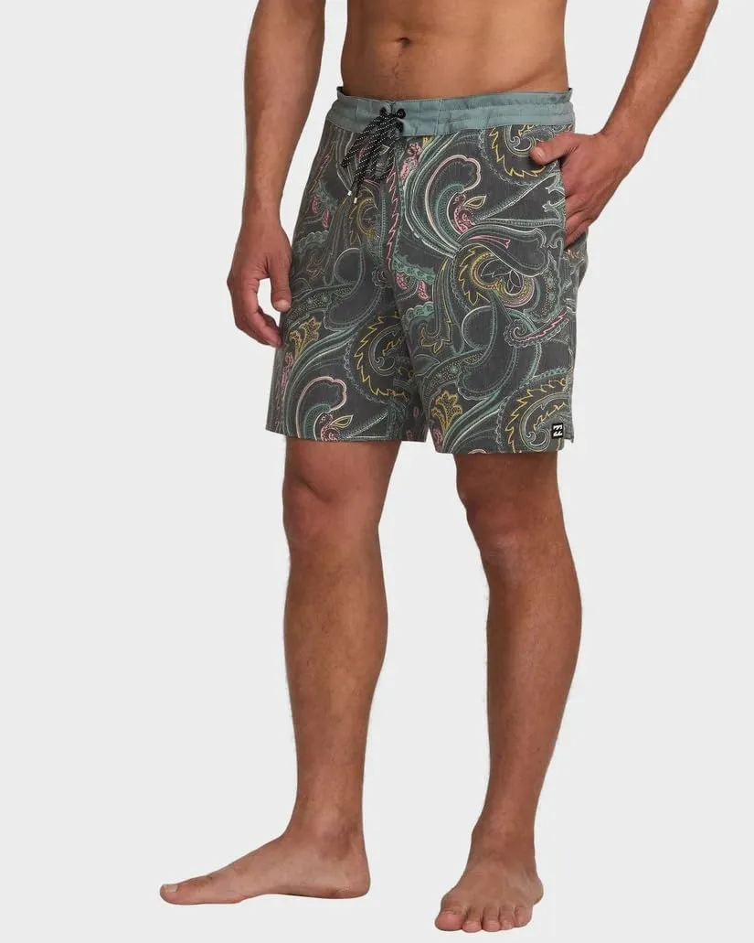 Billabong Men's Standard Good Times Lo Tide Boardshorts - Light Weight and Quick Drying Elastic-Waist Shorts