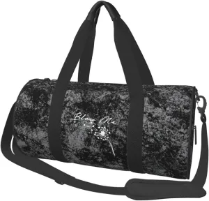 Blow Me Dandelion Convertible Garment Bag with Shoulder Strap, Carry on Garment Duffel Bag for Men Women - Rolling Foldable for Travel Luggage Bags (Black)