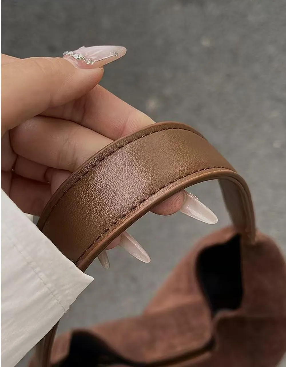 Brown Suede Bag Suede Shoulder Bag Suede Handbags Suede Hobo Bags for Women-Leather Suede Slouchy Tote Bag