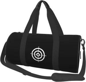 Bullseye Shooting Targets Convertible Garment Bag with Shoulder Strap, Carry on Garment Duffel Bag for Men Women - Rolling Foldable for Travel Luggage Bags (Black)