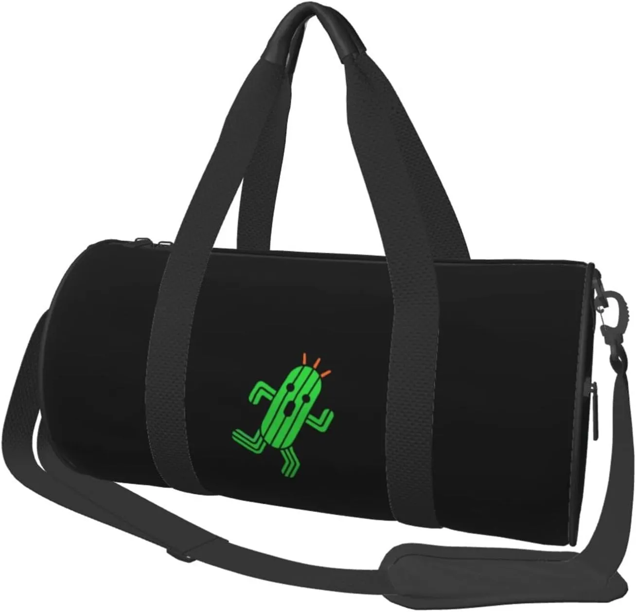 Cactuar Convertible Garment Bag with Shoulder Strap, Carry on Garment Duffel Bag for Men Women - Rolling Foldable for Travel Luggage Bags (Black)