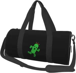 Cactuar Convertible Garment Bag with Shoulder Strap, Carry on Garment Duffel Bag for Men Women - Rolling Foldable for Travel Luggage Bags (Black)