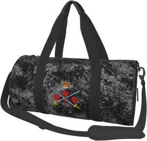 Canadian Army Convertible Garment Bag with Shoulder Strap, Carry on Garment Duffel Bag for Men Women - Rolling Foldable for Travel Luggage Bags (Black)