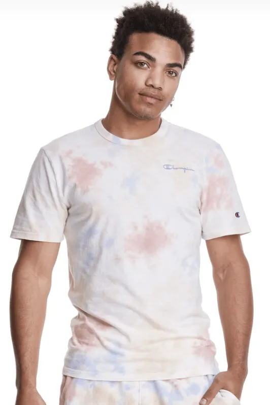CHAMPION SUNWASH DYE TEE - PINK