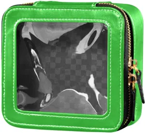 CHIFIGNO Lime Green Makeup Bag Travel Cosmetic Bag, Cute Bag for Makeup, Travel Cosmetic Bags for Women