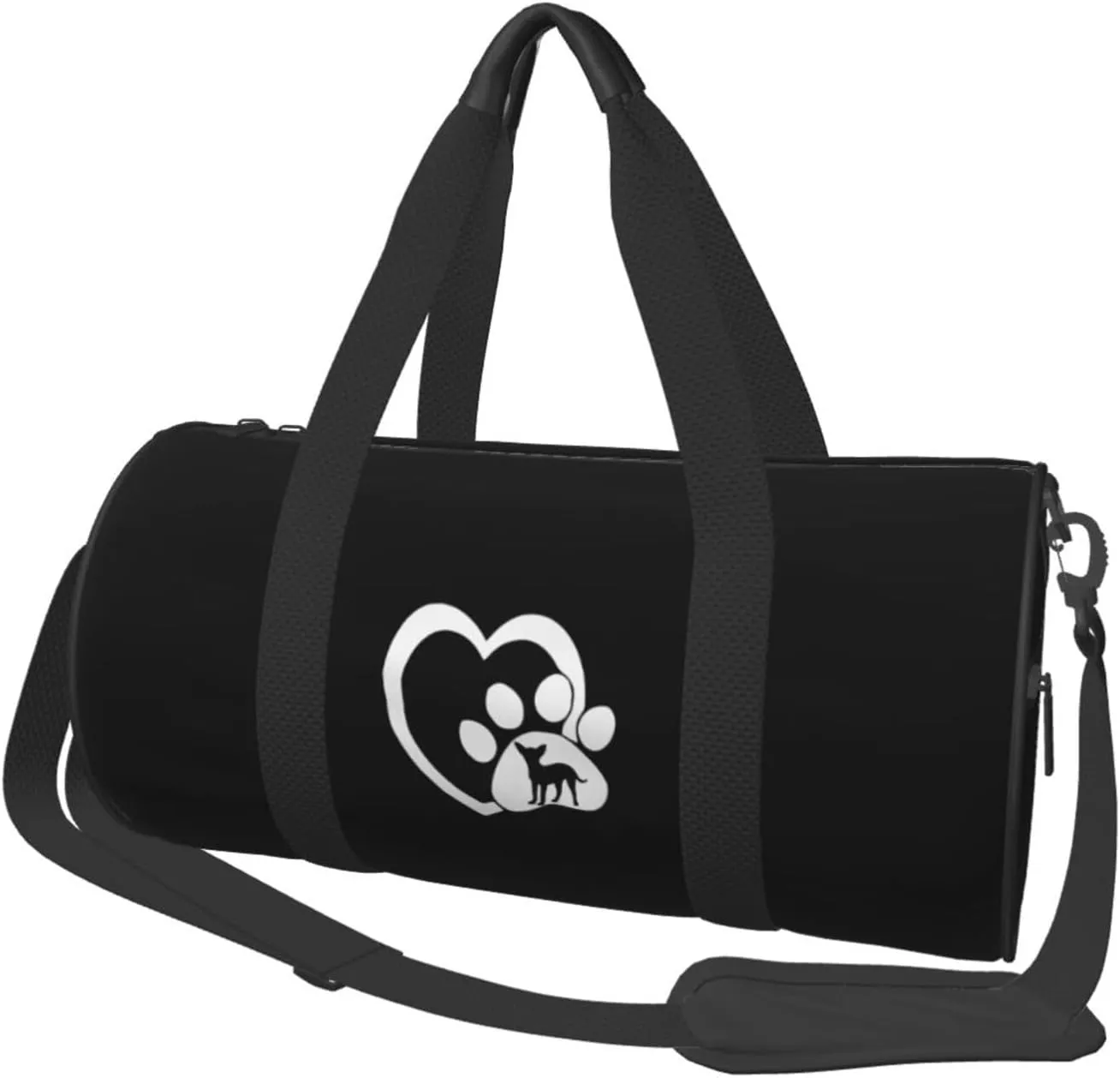 Chihuahuas Dog Convertible Garment Bag with Shoulder Strap, Carry on Garment Duffel Bag for Men Women - Rolling Foldable for Travel Luggage Bags (Black)