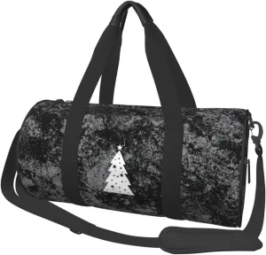Christmas Tree Convertible Garment Bag with Shoulder Strap, Carry on Garment Duffel Bag for Men Women - Rolling Foldable for Travel Luggage Bags (Black)