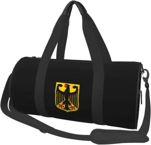 Coat Of Arms Of Germany Convertible Garment Bag with Shoulder Strap, Carry on Garment Duffel Bag for Men Women - Rolling Foldable for Travel Luggage Bags (Black)