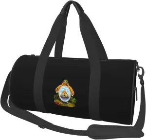 Coat of arms of Honduras Convertible Garment Bag with Shoulder Strap, Carry on Garment Duffel Bag for Men Women - Rolling Foldable for Travel Luggage Bags (Black)