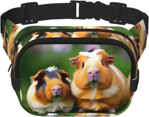 Cute guinea pigs print Womens Fanny Pack Everyday Hip Pouch Waist Bag for Travel Outdoor Running Hunting for Adult