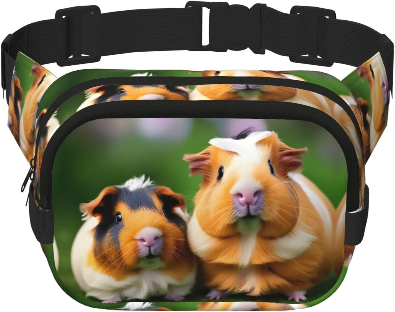 Cute guinea pigs print Womens Fanny Pack Everyday Hip Pouch Waist Bag for Travel Outdoor Running Hunting for Adult