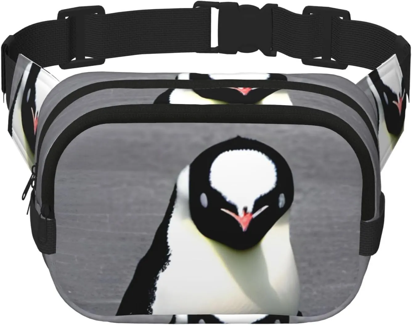 Cute Penguin print Womens Fanny Pack Everyday Hip Pouch Waist Bag for Travel Outdoor Running Hunting for Adult