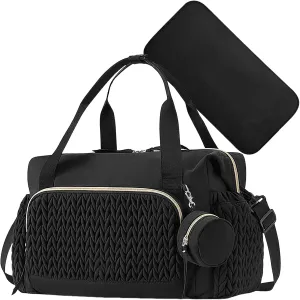 Diaper Bag Organizer - Baby Diaper Bag With Pacifier Case | Large Travel Tote | Multifunction Large Baby | Tote For Mom And Dad | Child Supplies For Home, Travel