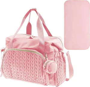 Diaper Bag Organizer - Baby Diaper Bag With Pacifier Case | Large Travel Tote | Multifunction Large Baby | Tote For Mom And Dad | Child Supplies For Home, Travel