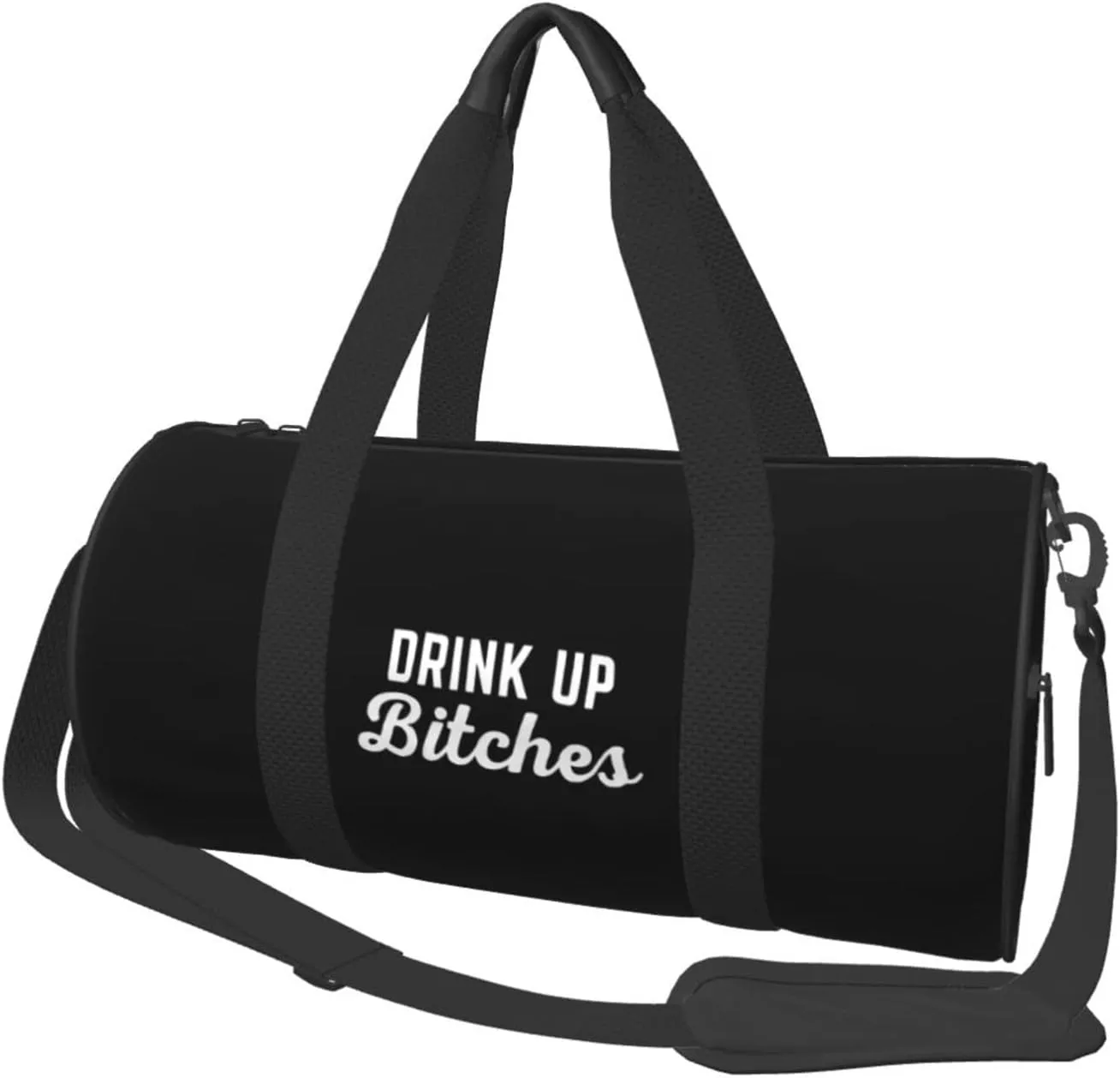 Drink Up Bitches Convertible Garment Bag with Shoulder Strap, Carry on Garment Duffel Bag for Men Women - Rolling Foldable for Travel Luggage Bags (Black)