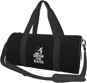 Drop The Base Chemistry Convertible Garment Bag with Shoulder Strap, Carry on Garment Duffel Bag for Men Women - Rolling Foldable for Travel Luggage Bags (Black)