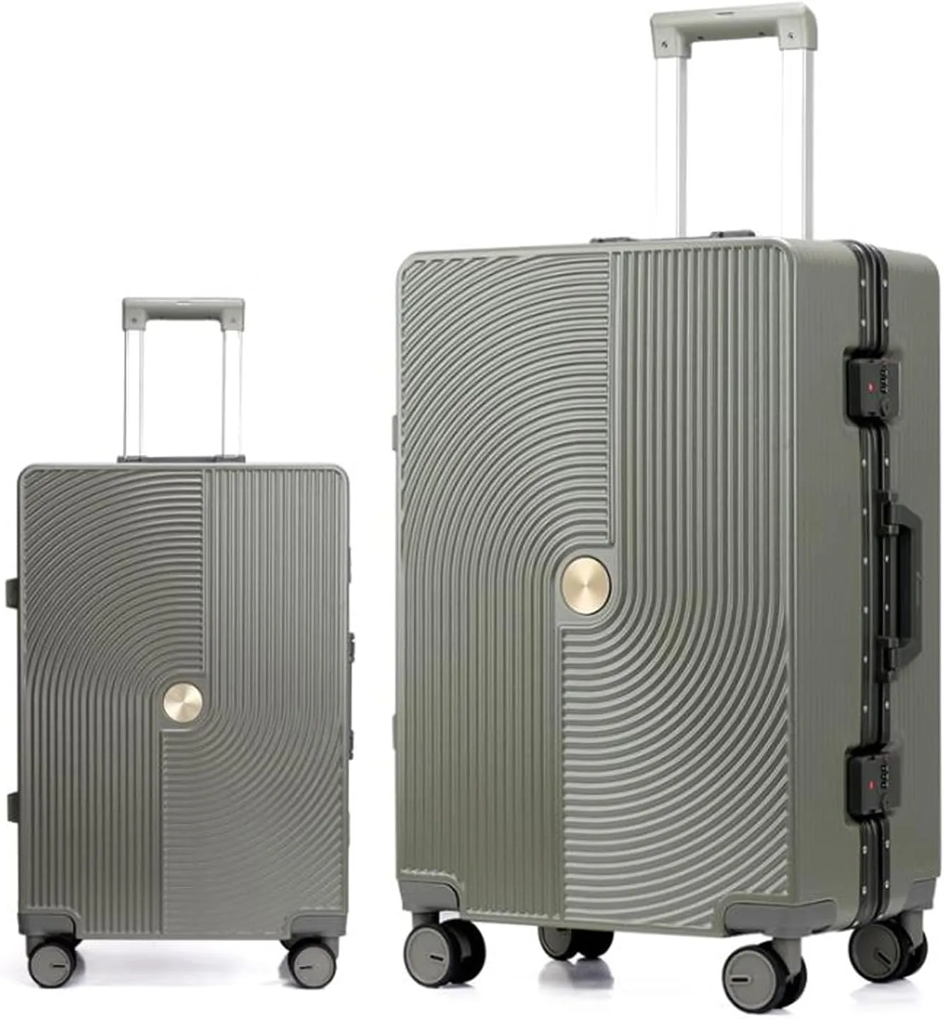 Durable Medium Suitcase with Wheels - 20in Hard-Shell Trolley Carry-On Luggage with Telescopic Handle(24in)