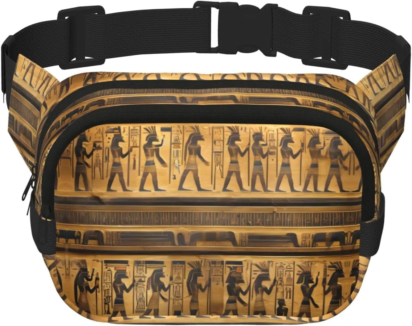 Egypt Hieroglyphics print Womens Fanny Pack Everyday Hip Pouch Waist Bag for Travel Outdoor Running Hunting for Adult