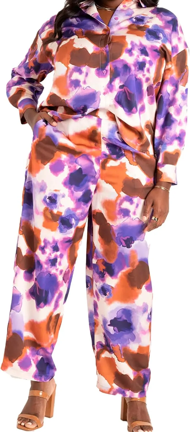 ellos Women's Plus Size Tiered Midi Dress with Surplice Neckline