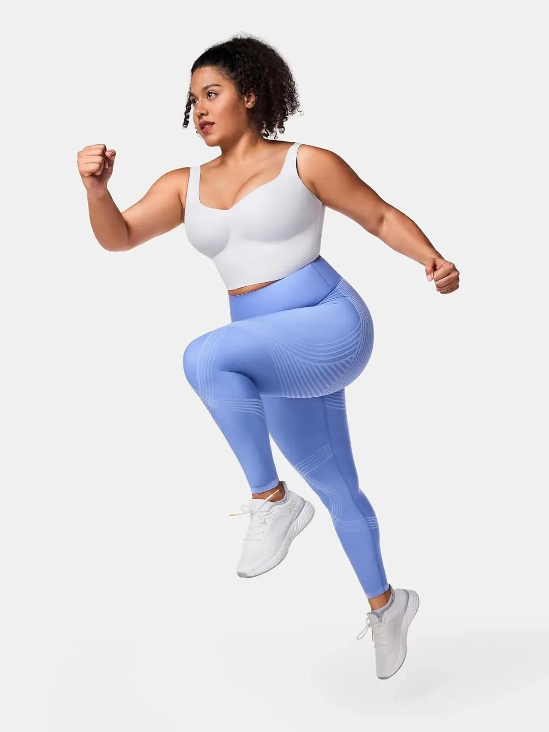 Fanka Compression Body Sculpt Side Pocket Leggings for Women No See Through Reversible Wear High Waisted Yoga Pants Workout