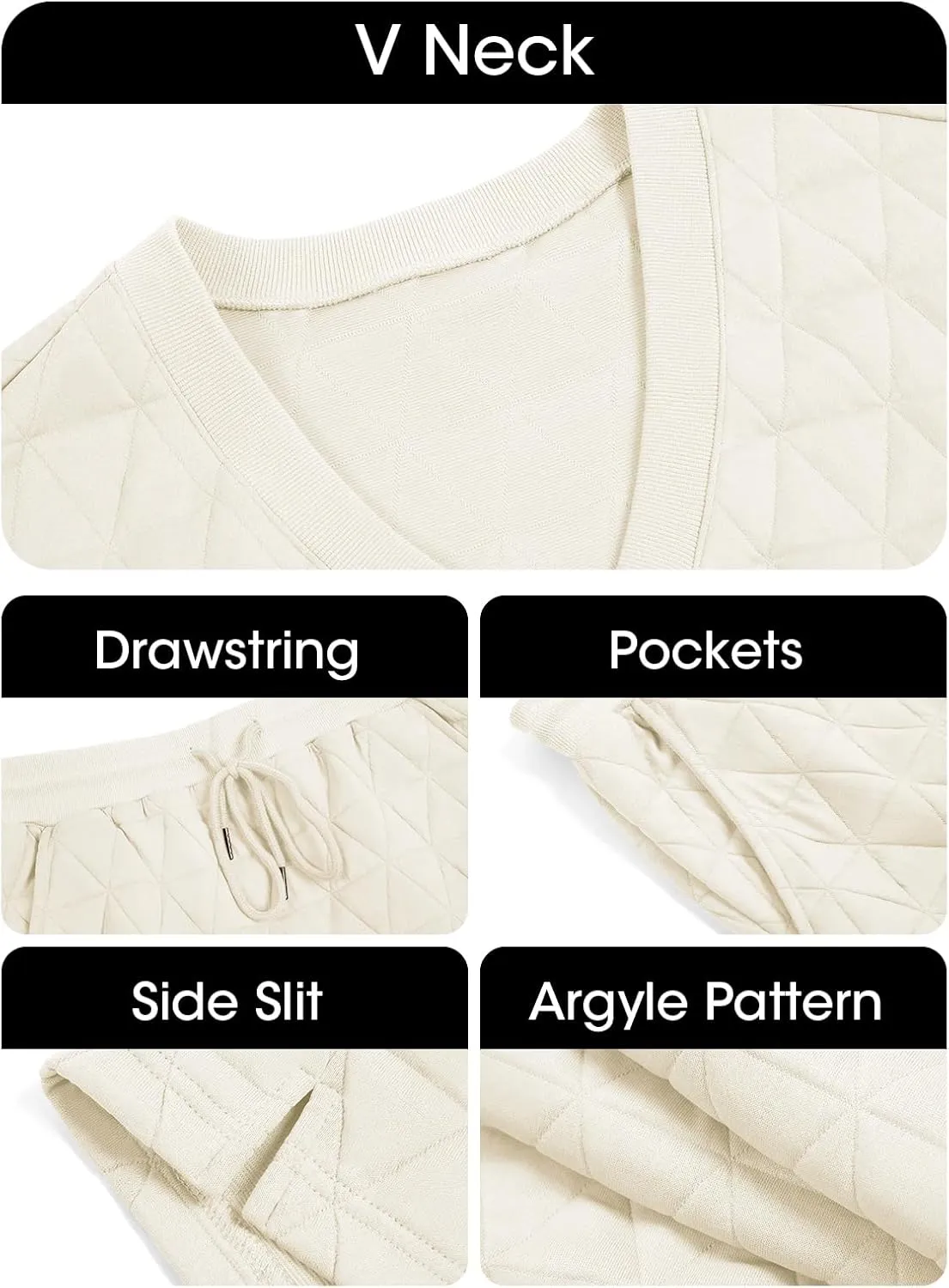 Fisoew Womens Argyle 2 Piece Outfits Skirt Sets Short Sleeve V Neck Tops and Casual Mini Skirts Lounge Sets