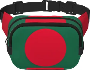 Flag of Bangladesh print Womens Fanny Pack Everyday Hip Pouch Waist Bag for Travel Outdoor Running Hunting for Adult