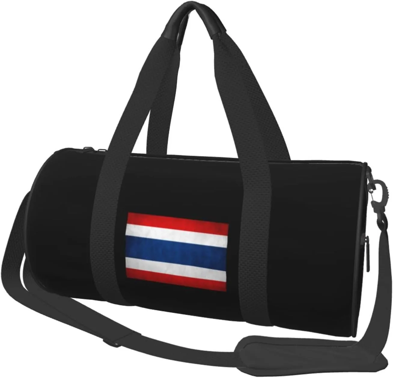 Flag of Thailand Convertible Garment Bag with Shoulder Strap, Carry on Garment Duffel Bag for Men Women - Rolling Foldable for Travel Luggage Bags (Black)