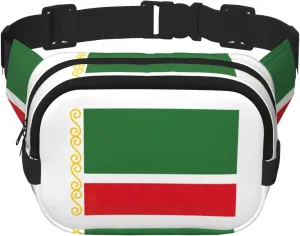 Flag of the Chechen Republic print Womens Fanny Pack Everyday Hip Pouch Waist Bag for Travel Outdoor Running Hunting for Adult