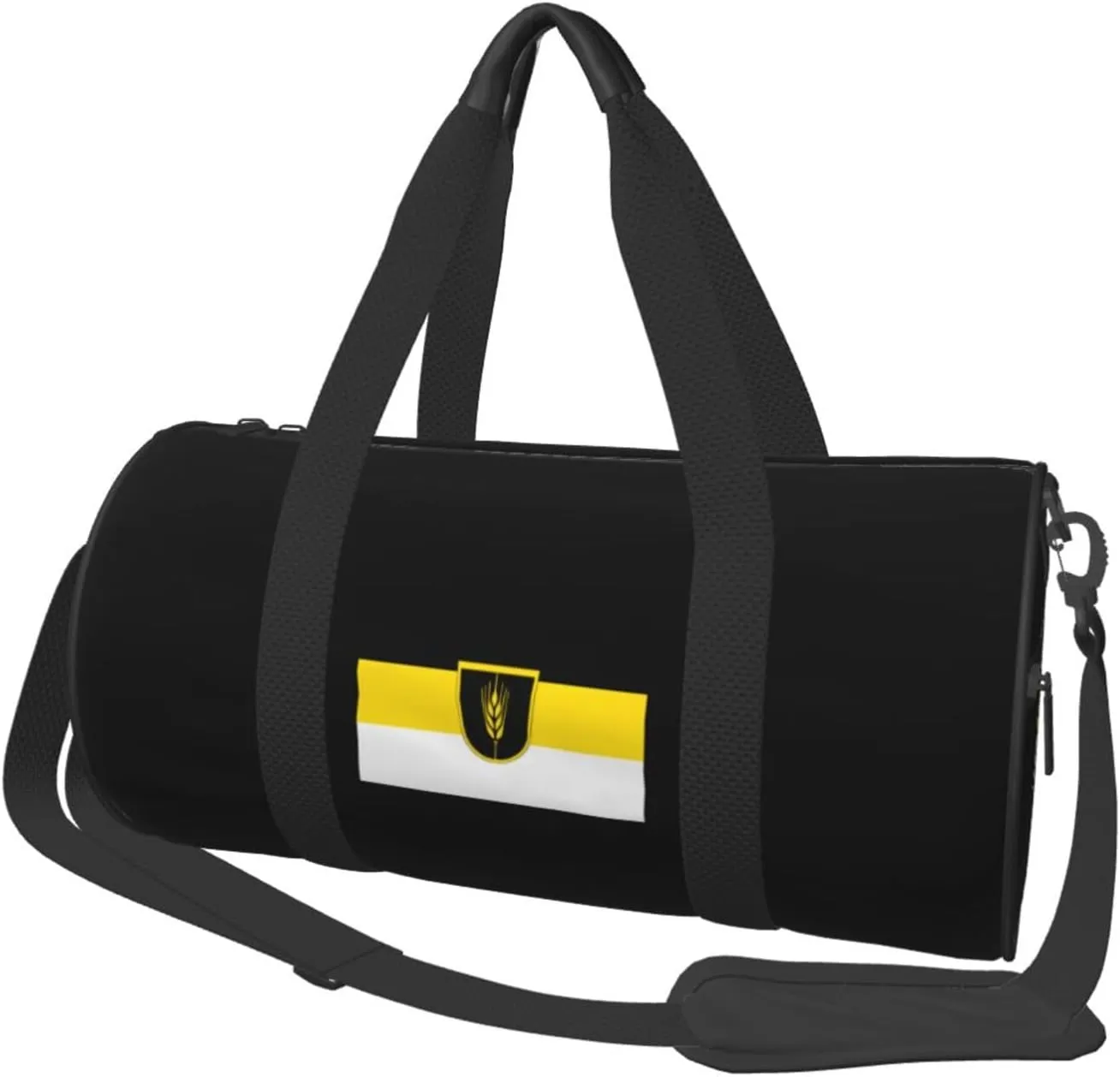 Flag Of Volga Germans Convertible Garment Bag with Shoulder Strap, Carry on Garment Duffel Bag for Men Women - Rolling Foldable for Travel Luggage Bags (Black)