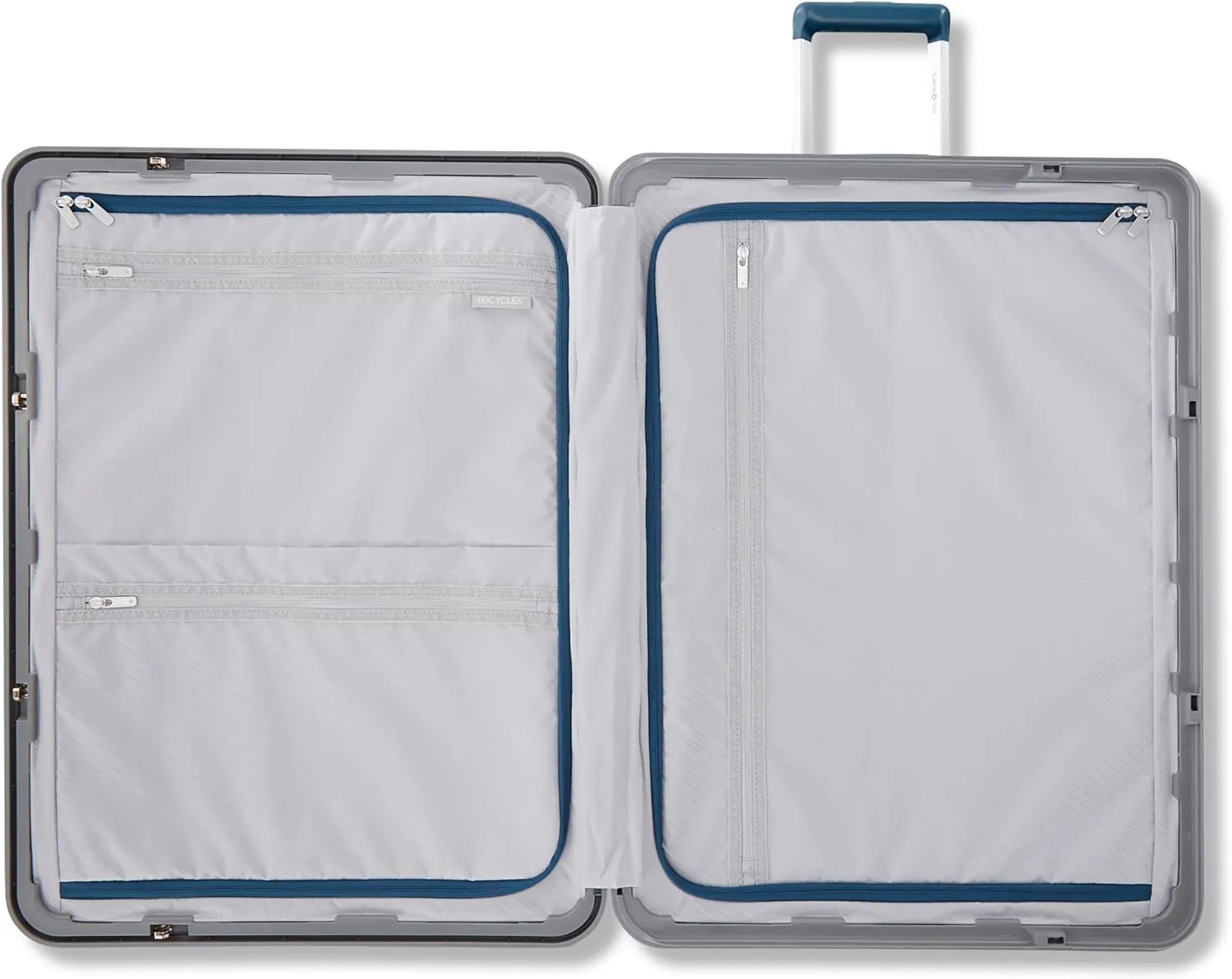 Framelock Max 21 Carry-On Hardshell Zipperless Luggage - Highly Secure Integrated Eazylock Mechanism - RightHeight Adjustable Handle System - 360 Spinner Wheels - Airline Approved - Emerald Teal