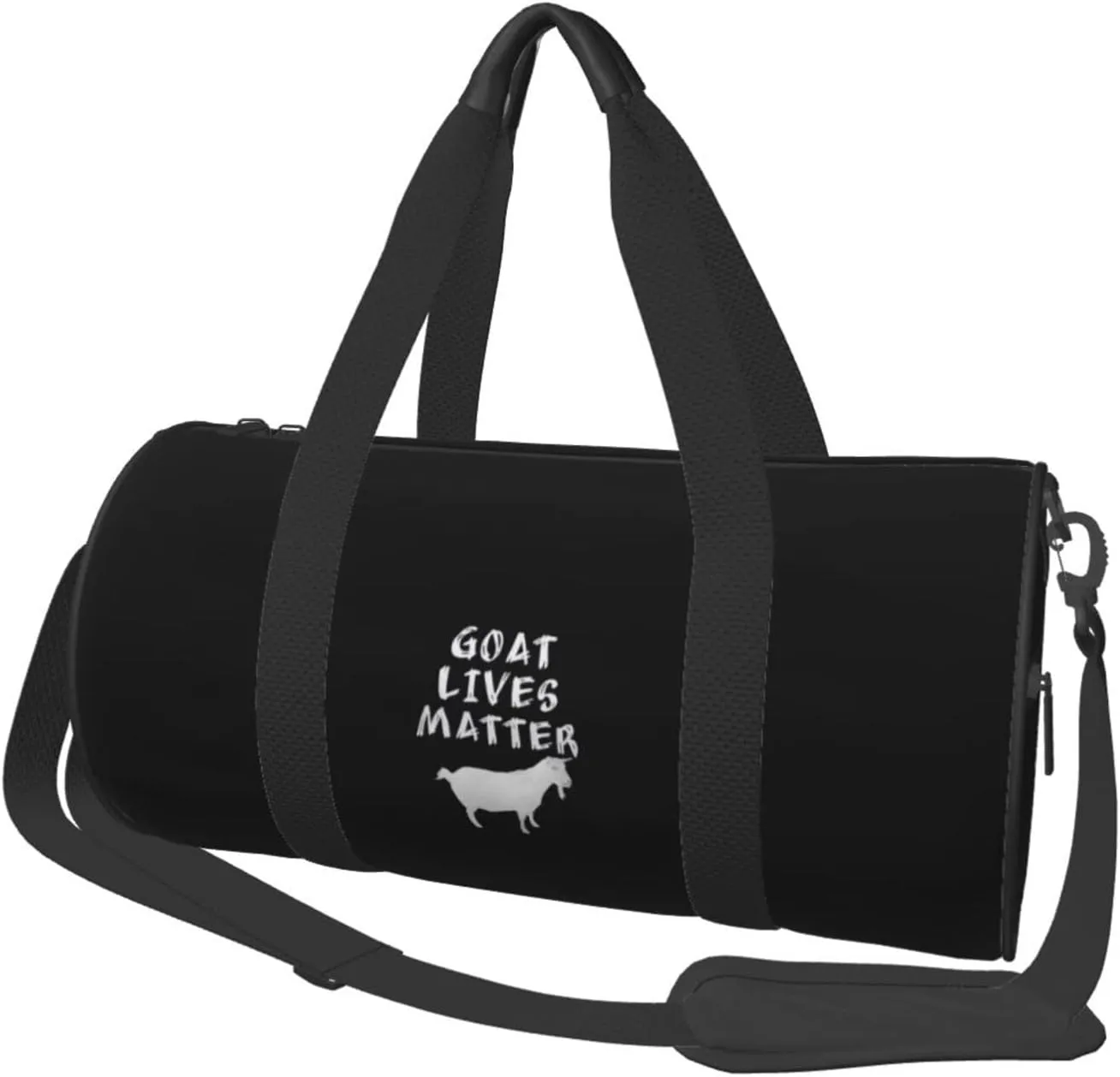 Goat Lives Matter Convertible Garment Bag with Shoulder Strap, Carry on Garment Duffel Bag for Men Women - Rolling Foldable for Travel Luggage Bags (Black)